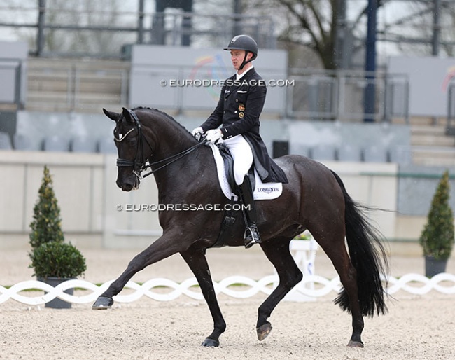 Sönke Rothenberger and Matchball OLD at the 2024 CDI Aachen Festival 4 Dressage :: Photo © Astrid Appels 