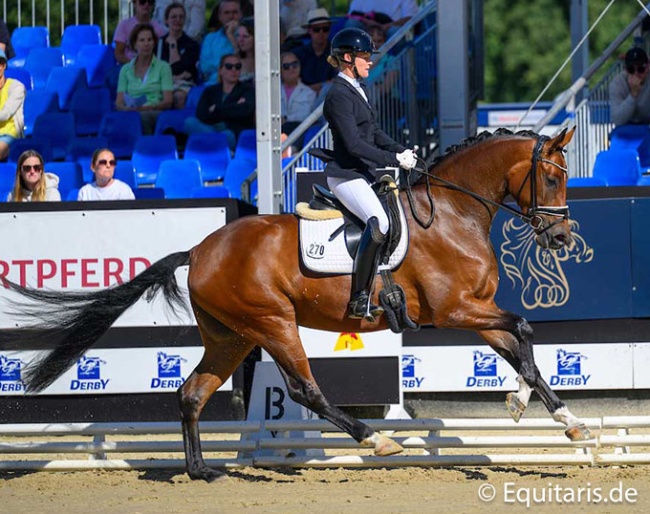 Christiane Ulmker on Be My Sunshine at the 2025 Bundeschampionate :: Photo © Equitaris