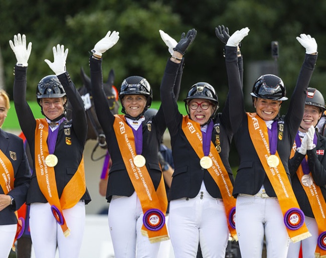 Team Gold for Germany at the 2025 European Para Dressage Championships :: Phots © Digishots