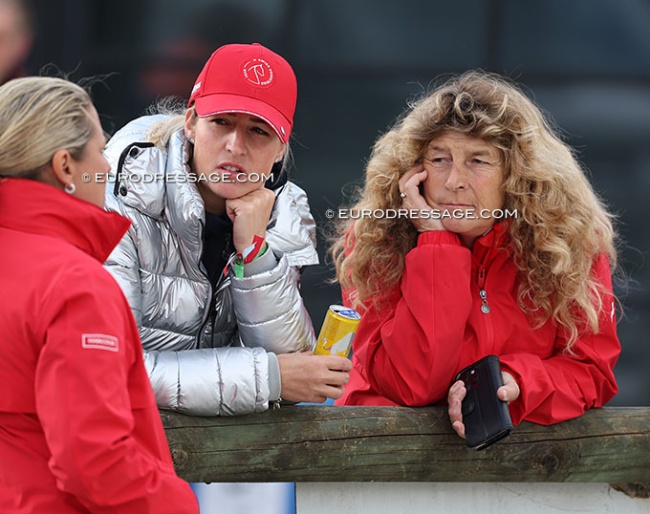 Andrina and Dominique Suter at the 2025 CDIO Lier. Suter won double gold at the Swiss Young Horse Championships :: Photo © Astrid Appels