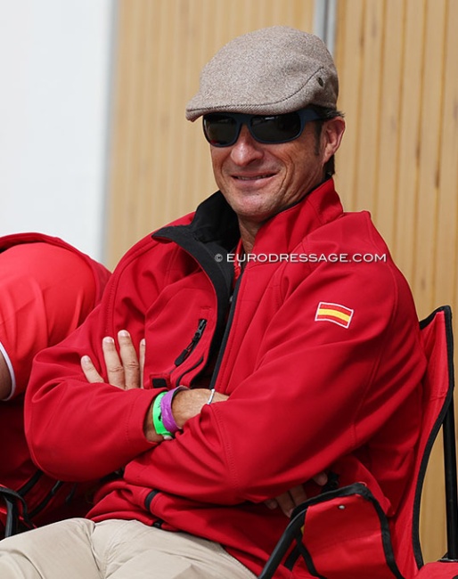 Jose Daniel Martin Dockx at the 2025 World Young Horse Championships in 