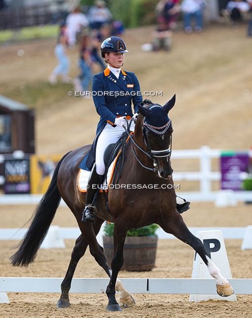 Robin Heiden and Gasmonkey at the 2022 European Young Riders Championships :: Photo © Astrid Appels