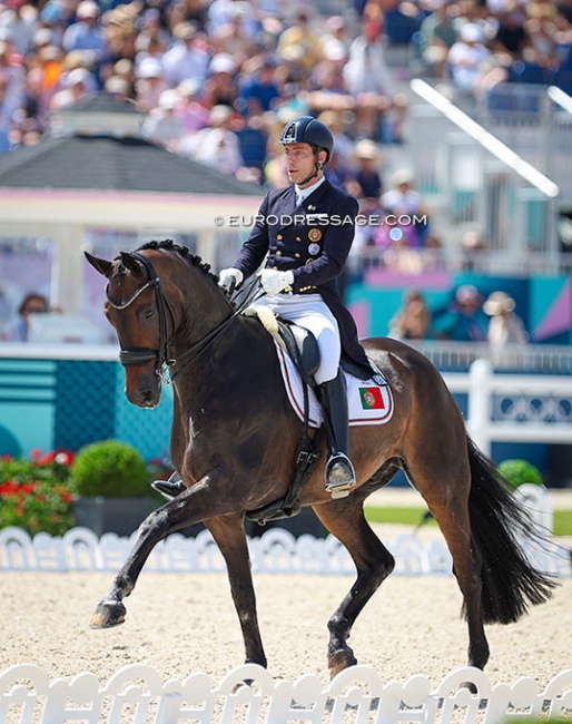Antonio do Vale on Fine Fellow H at the 2024 Paris Olympics :: Photo © Astrid Appels