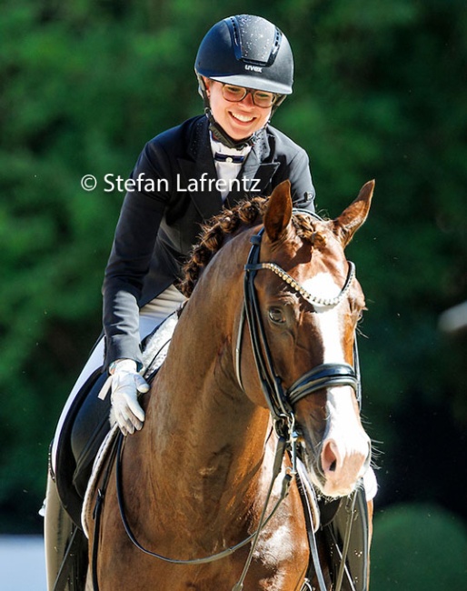 Ann-Kathrin Lachemann on Sky at the 2025 Bundeschampionate :: Photo © Stefan Lafrentz