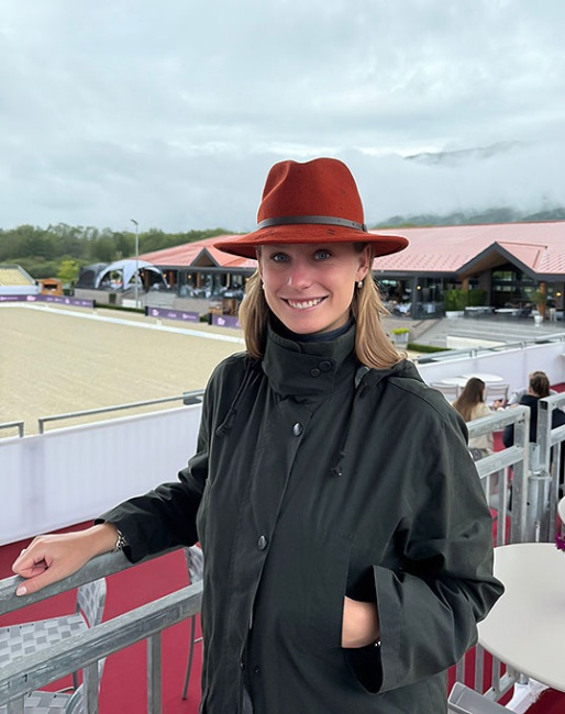 Antonia Arl at the 2025 European Dressage Championships in Crozet, where she connected with top riders and industry professionals