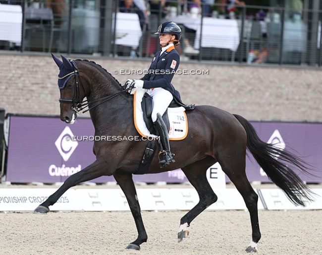 Marieke van der Putten and Zantana at the 2025 European Championships in Crozet :: Photo © Astrid Appels