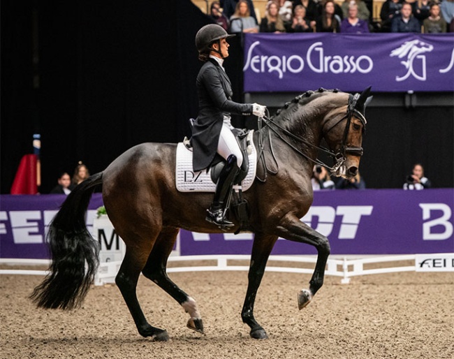 Cathrine Laudrup-Dufour and Mount st John Freestyle at the 2025 CDI-W Herning :: Photo © Melissa Hoogendoorn
