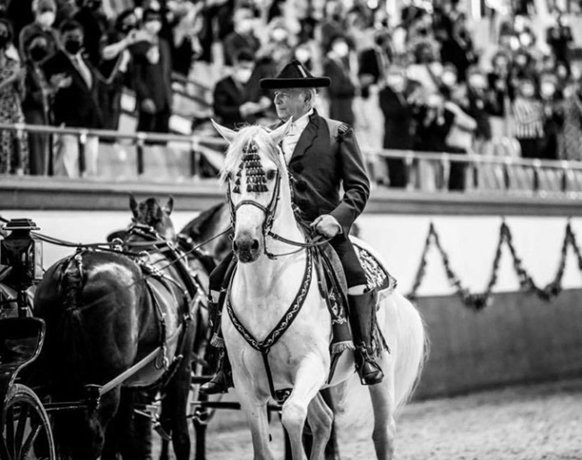 Don Alvaro Domecq at the Real Escuela in Jerez in 2021