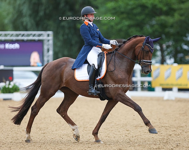 Joanne Koch and Darabel at the 2022 European Young Riders Championships :: Photo © Astrid Appels