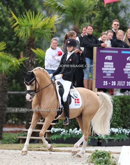 Filippa Jaeger and Crown Charm of Royal at the 2024 European Pony Championships :: Photo © Astrid Appels