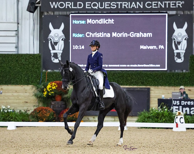 Christina Morin-Graham on Mondlicht at the 2025 USDF Dressage Finals :: Photos © Sue Stickle
