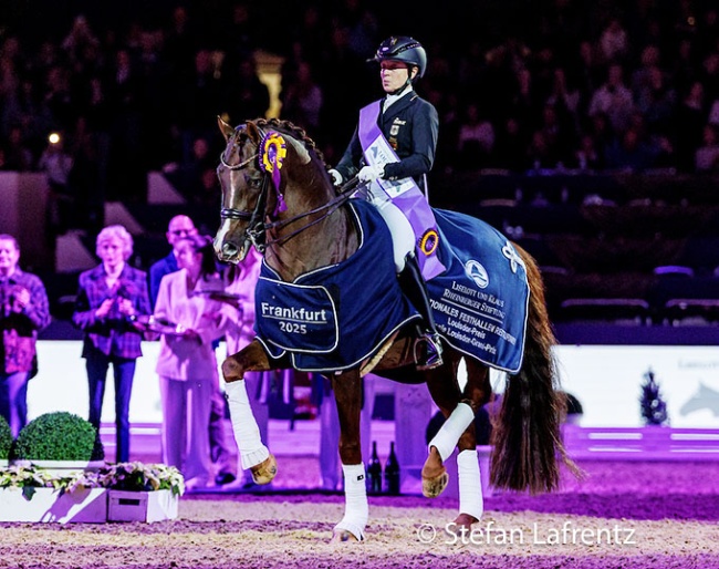 Isabell Werth and Viva Gold OLD win the 2025 Louisdor Cup Finals :: Photos © Stefan Lafrentz