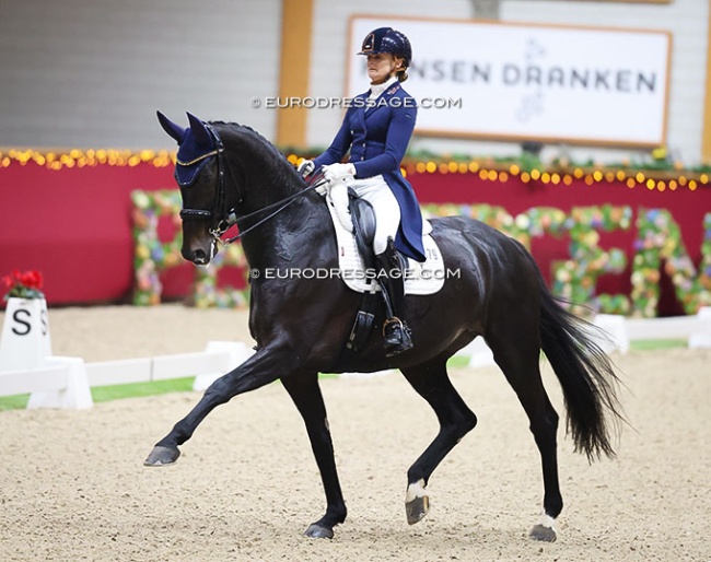 Marieke van der Putten and Zantana at the 2025 CDI Kronenberg Indoor :: Photo © Astrid Appels