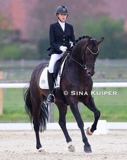 Maria Teresa Pohl and Harlem D at the 2021 Preis der Besten in Warendorf :: Photo © Sina Kuiper