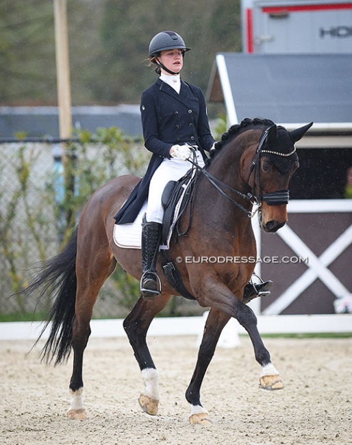 Emma Lienert and Intendro A van de Nachtegaele at the 2023 CDI Sint-Truiden :: Photo © Astrid Appels