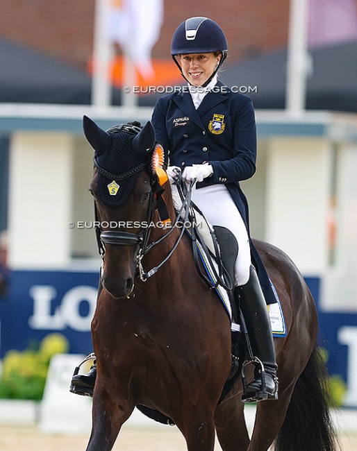 Vendela Eriksdotter Rubin in Diploid at the 2023 World Young Horse Championships :: Photo © Astrid Appels