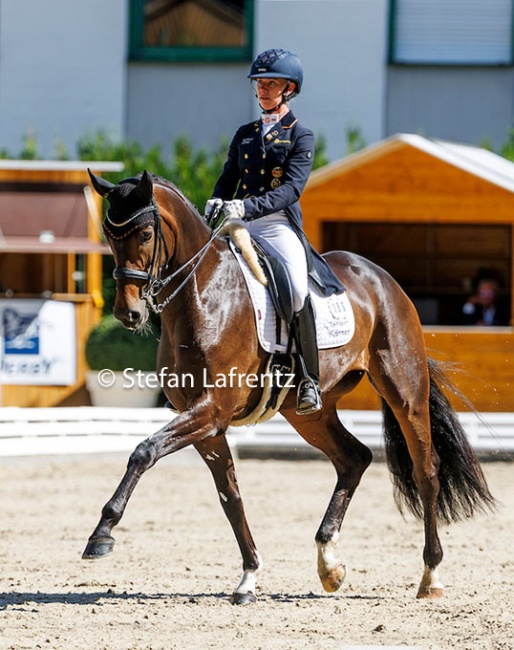 Claire-Louise Averkorn on Fides at the 2025 Bundeschampionate :: Photo © Stefan Lafrentz