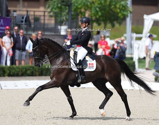 Rikke Dupont and Grand Galiano at the 2025 European Championships :: Photo © Astrid Appels