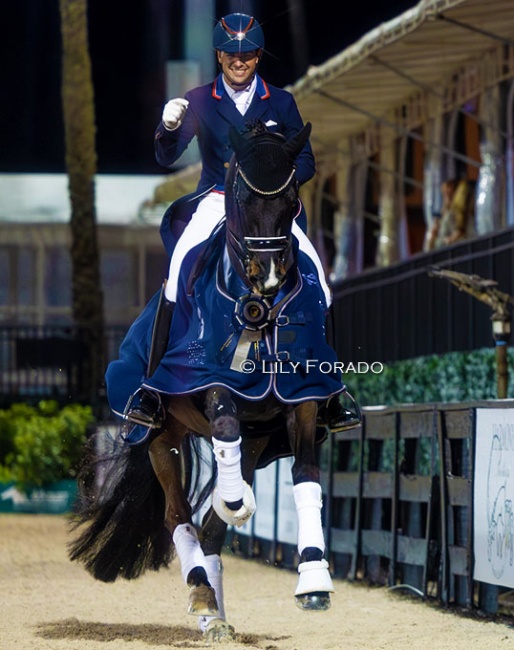 Christian Simonson and Indian Rock win the 2025 CDI-W Wellington :: Photo © Lily Forado