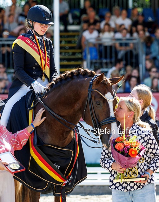 Ann-Katrin Lachemann and Sky at the 2025 Bundeschampionate :: Photo © Stefan Lafrentz