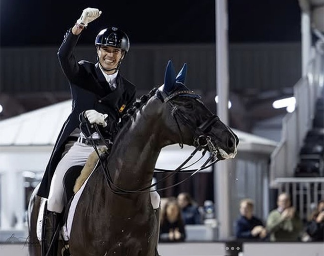 Pablo Gomez Molina and Servus Ymas win the 2026 CDI Wellington Kur :: Photos © Lily Forado