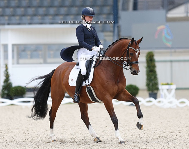 Joyce Lenaerts and Euro at the 2024 CDI Aachen Festival 4 Dressage :: Photo © Astrid Appels