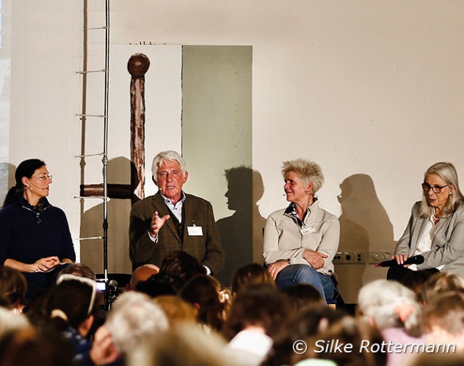 The Burgtagung podium in 2026: Anja Beran, Martin Plewa, Uta Gräf and moderator Brigitte Seidler :: Photo © Silke Rottermann
