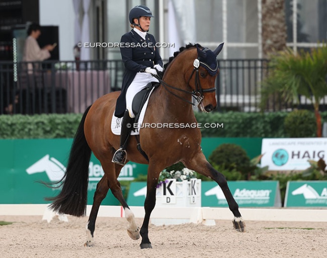 Jennifer Hoffmann and Fandiamo at the 2026 Palm Beach Derby :: Photo © Astrid Appels