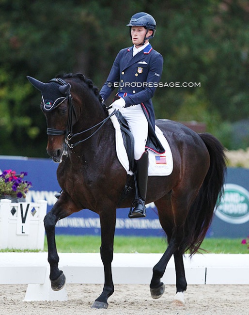 Benjamin Ebeling and Illuster van der Kampert at the 2021 CDI Verden :: Photo © Astrid Appels