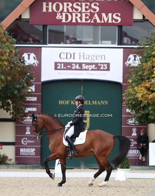 Renate Voglsang and Fürst Ferdinand zur Fasanenhöhe at the 2023 CDI Hagen :: Photo © Astrid Appels