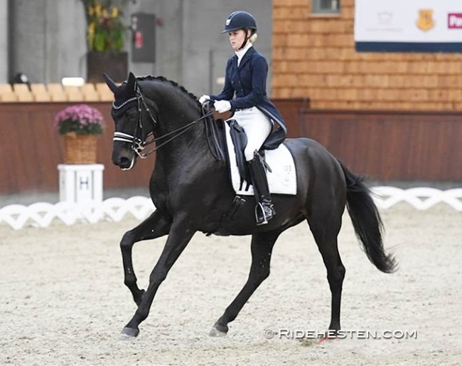 Anne Sofie Aaen on Fursten-Flame :: Photo © Ridehesten