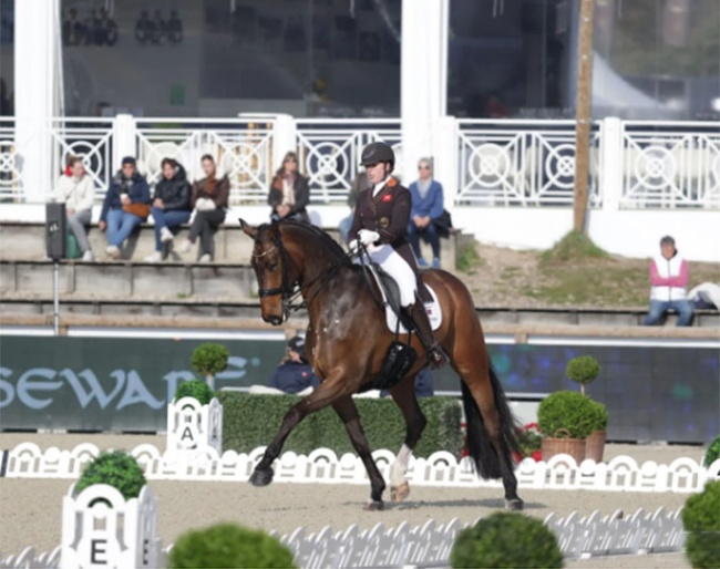 Becky Moody and Jagerbomb won the 5* at the 2025 CDI Fontainebleau :: Photo © PSV