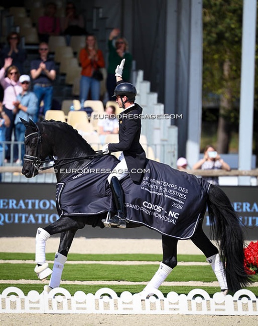Justin Verboomen and Zonik Plus were the big winners of the 2026 CDIO Fontainebleau:: Photo © Astrid Appels