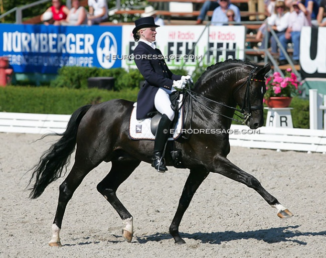 Sophie Holkenbrink and Show Star at the 2010 European Junior Riders Championships :: Photo © Astrid Appels