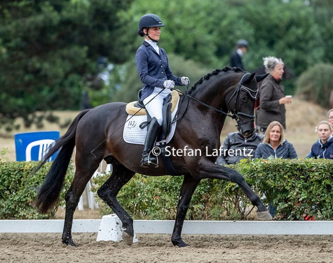 Pia Garrelius on Helium at the 2018 Trakehner Championships :: Photo © Stefan Lafrentz