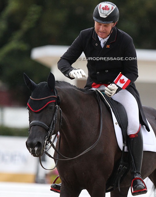 Canadian dressage rider at the 2021 World Young Horse Championships :: Photo © Astrid Appels