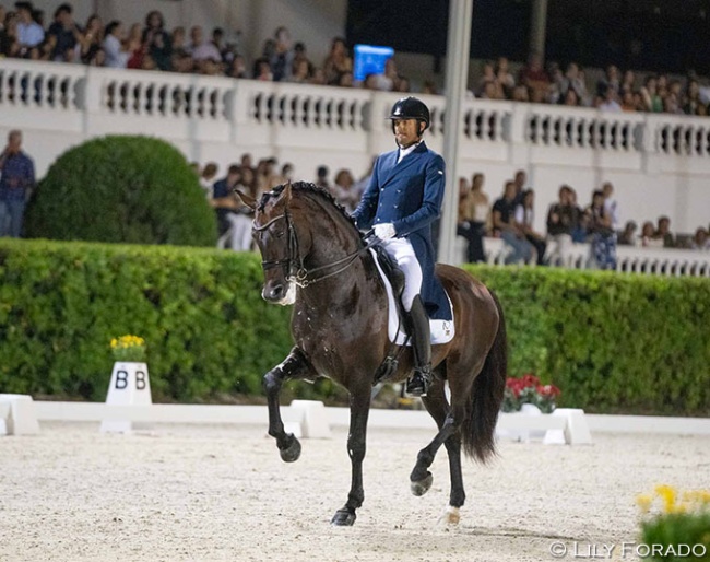 Jose Daniel Martin Dockx and Malagueno competing at the 2022 Spanish Championships at the Real Club de Polo de Barcelona  :: Photo © Lily Forado