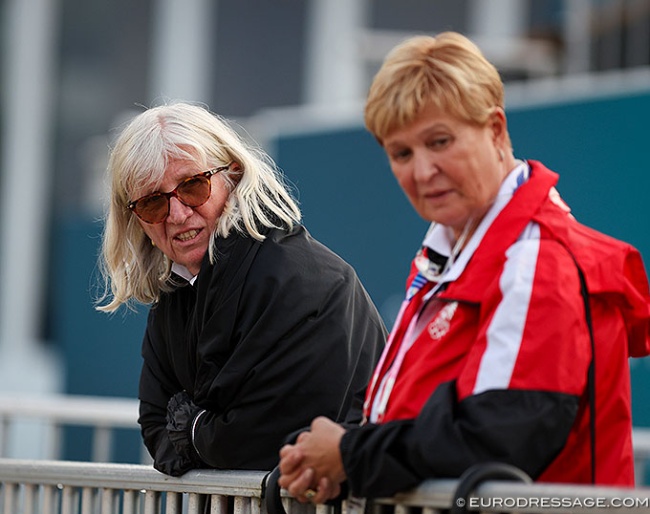 Dr. Uschi Barth and former OEPS president Sissy Max-Theurer at the 2024 Paris Olympics :: Photo © Astrid Appels