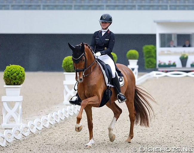 Laura Riegel and Caty OLD at the 2026 Aachen Dressage Days :: Photo © Digishots