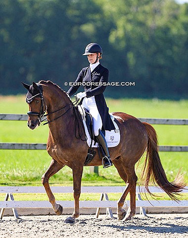 Jeanine Nekeman and Ferrari at the 2022 CDI Meerle :: Photo © Astrid Appels