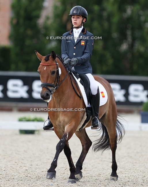 Curro Ramirez Morales on Koningshoek Florian at the 2024 European Pony Championships :: Photo © Astrid Appels