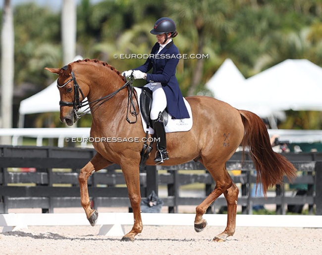 Sarah Tubman and Dow Jones at the 2024 Global Dressage Festival :: Photo © Astrid Appels