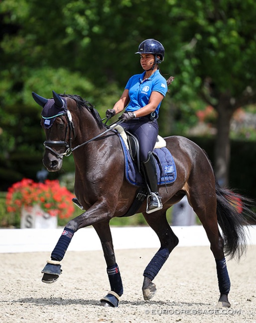 Eleni Barmpati on Formentera at the 2025 European Young Riders Championships :: Photo © Astrid Appels