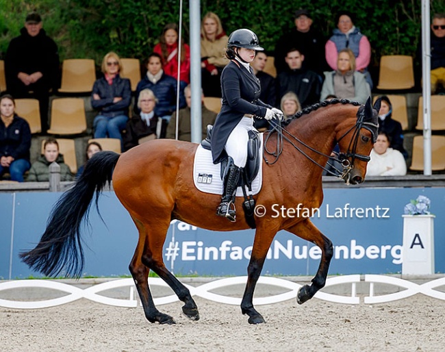 Pia-Carlotta Gagel and Riccio at the 2026 German Under 25 Championships :: Photo © Stefan Lafrentz