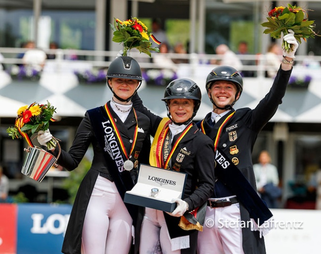 The kur podium at the 2026 German Championships :: Photo © Stefan Lafrentz