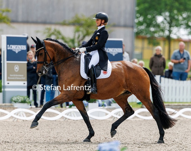 Jessica von Bredow-Werndl and Times Kismet at the 2026 German Championships in Balve :: Photo © Stefan Lafrentz