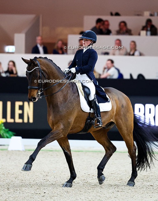 Rowena Weggelaar on Don Quichot at the 2026 CDI-W 's Hertogenbosch :: Photo (c) Astrid Appels