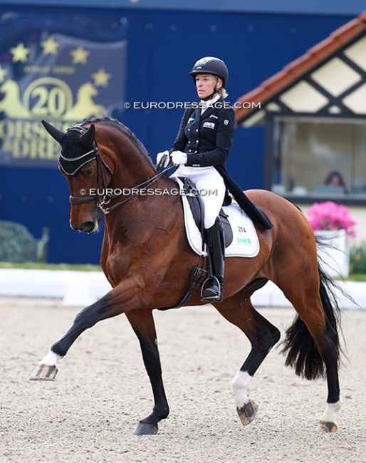 Ingrid Klimke and Vayron at the 2026 CDI Hagen :: Photo © Astrid Appels