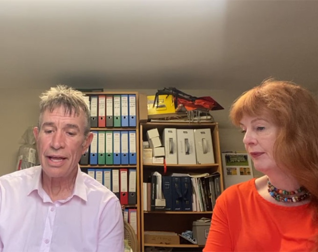 Mark Ruddock and Joan Adrain