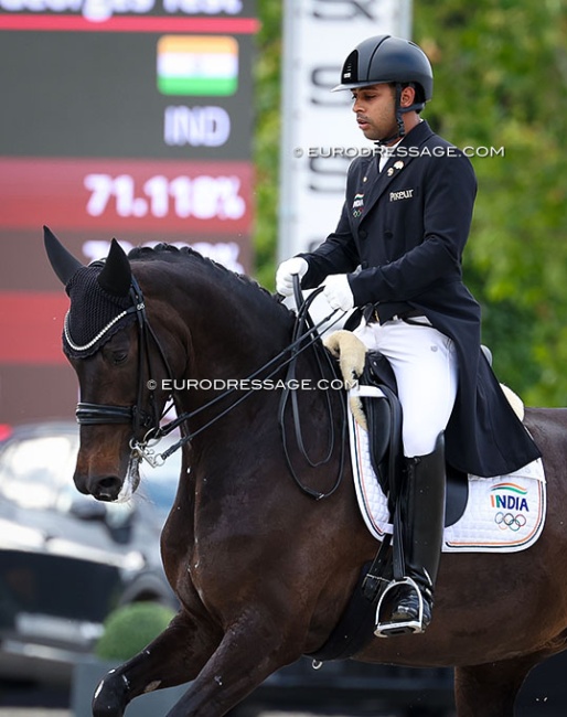 Anush Agarwalla and Straight Horse Floriana at the 2026 CDIO Lier :: Photo © Astrid Appels